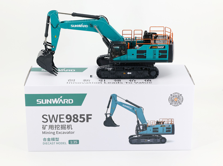 SWE985F excavatrice alliage ingénierie véhicule modèle simulation enfants jouets voiture ornements